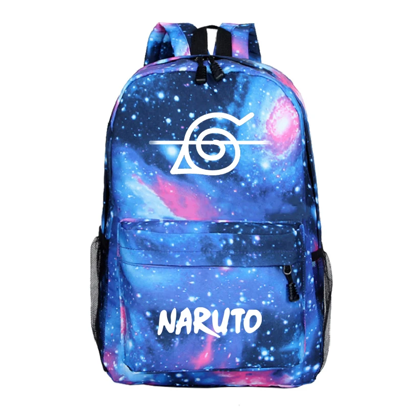 Красивый Наруто рюкзак Шаринган шаблон ноутбук рюкзак красивый для мужчин женщин мальчиков девочек школьный ранец - Цвет: 2