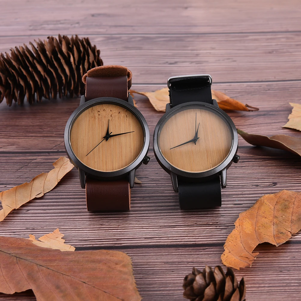 

Wooden Watches Quartz Watch Men Bamboo Modern Wristwatch
