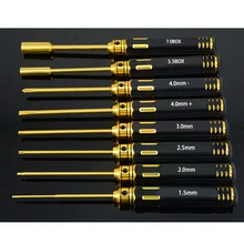 HSS Титан M3 M4 Премиум шестигранный винт и сокет драйверы RC автомобильный набор инструментов