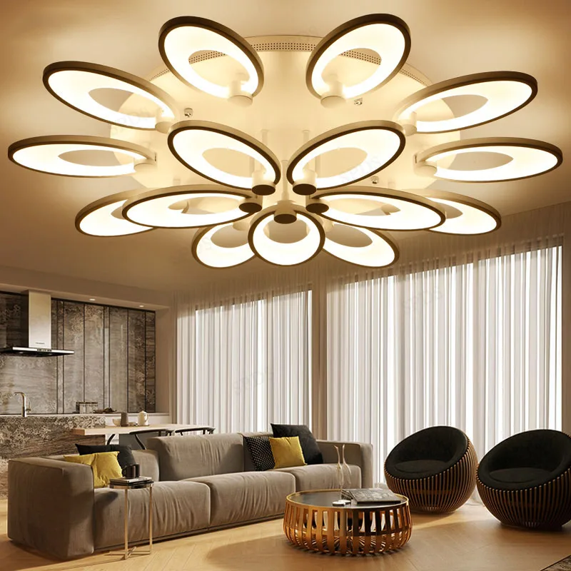 

Modern Wrought Iron Acrylic Ceiling Light Interior Lighting Home Improvement Lamps Surface mounted led lamparas de techo