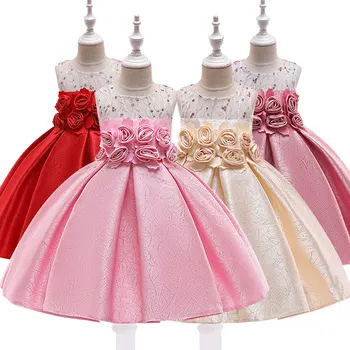 

Cute baby girl elegant princess flower dress wedding birthday party children's dress children's wear 3-10 years old dress
