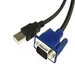 Новый DVI M1-DA (30 + 5) штекер мужчинами 15Pin VGA + адаптер USB кабель для подключения проектора SD998