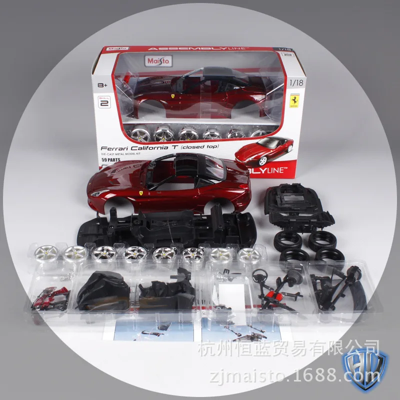 

Maisto 1:18 Sports car models for Ferrari California T race car Diecast carmetal models kids toys for Children