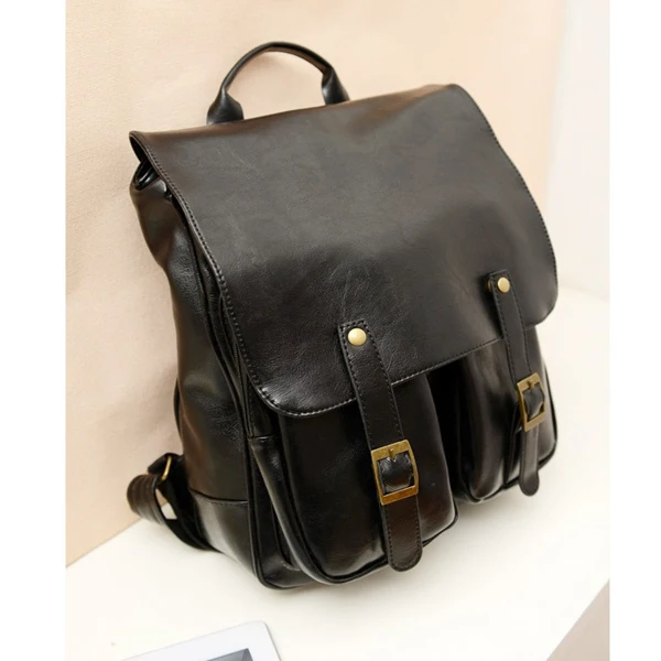 school bag with buckles