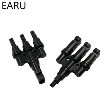

1Pairs X 3T Connector Male And Female 3 Branch Solar PV System Panel Connector Waterproof IP67 Socket Plug