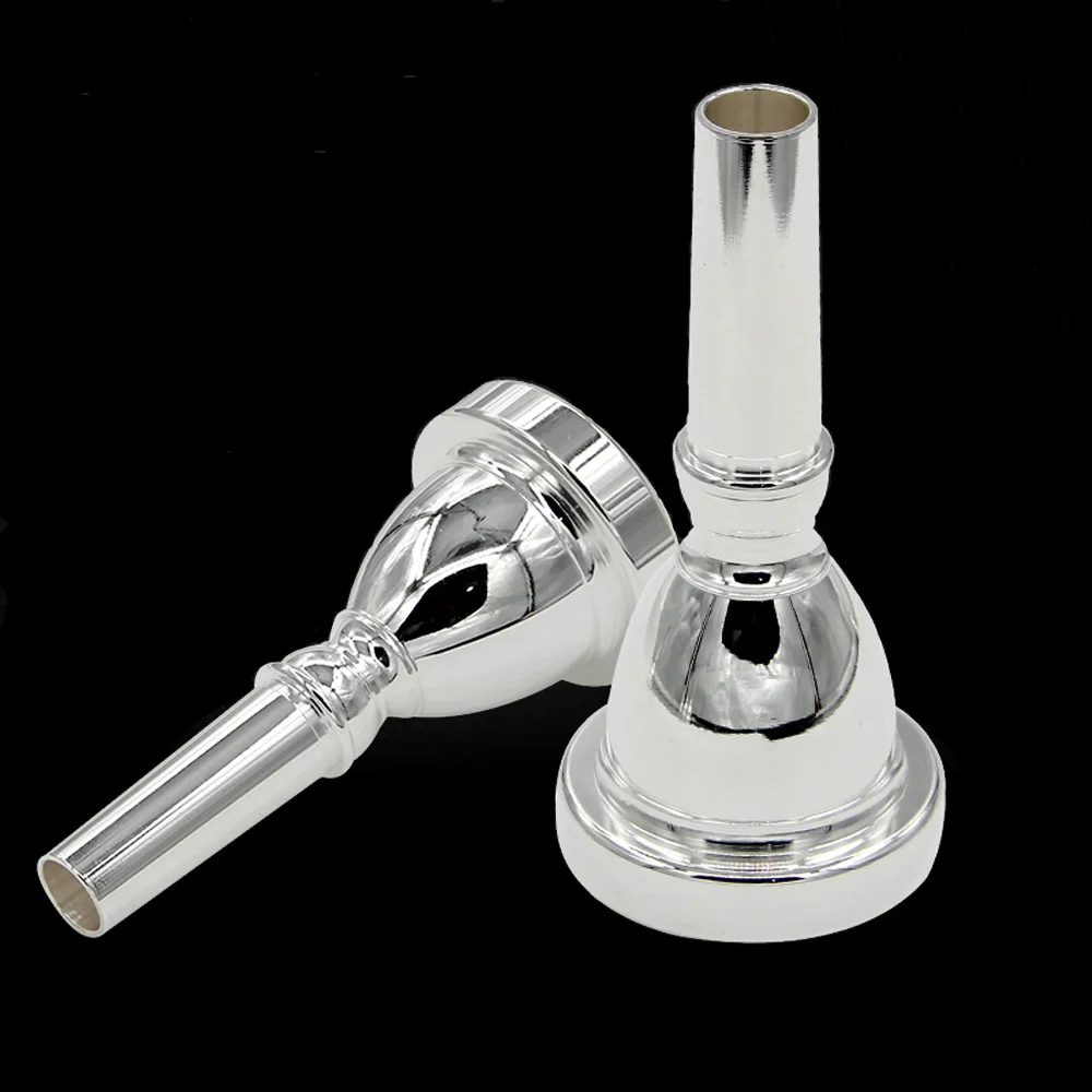 Silver Plated Bass Tuba Mouthpiece Tuba Brass Accessories