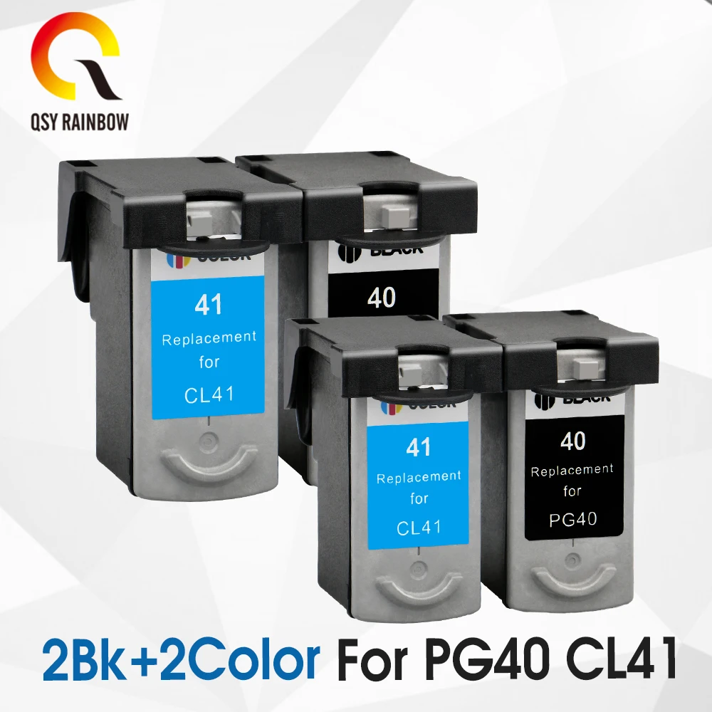 4 шт. PG-40 CL-41 совместимый картридж PG40 41 для Canon Pixma MP140 MP150 MP160 MP180 MP190 MP210 MP220 MP450 MP470