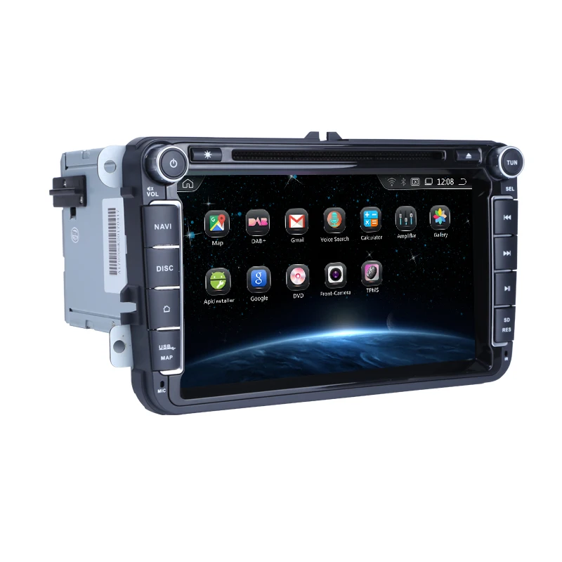 Cheap CarExc Android 9.0 OS For Volkswagen Tiguan Jetta Passat VW Golf Car Radio With GPS WiFi Bluetooth USB SD Multimedia Navigation 5