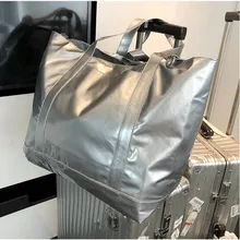 Брендовая дизайнерская большая Повседневная Сумка-тоут, водонепроницаемые дорожные сумки из лакированной кожи, роскошные женские сумки, простая сумка на плечо для покупок