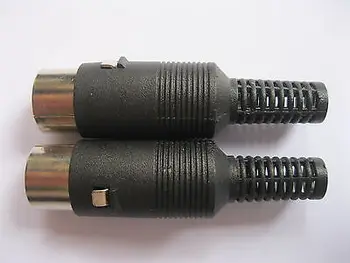 

10 Pcs DIN Plug Connector 3Pin 4 Pin 5pin 6pin 7pin 8pin with Plastic Handle