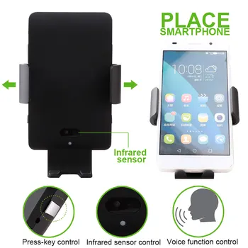 

1pcs Car Wireless Charger For Samsung S8 S9 Plus Fast Charging Phone Holder High Quality