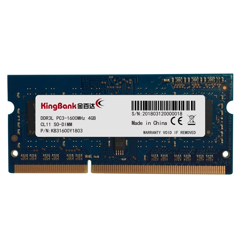 Kingbank ноутбук память Memoria модуль 4 Гб 4 г DDR3L PC3 1600 МГц 240pin ECC ram