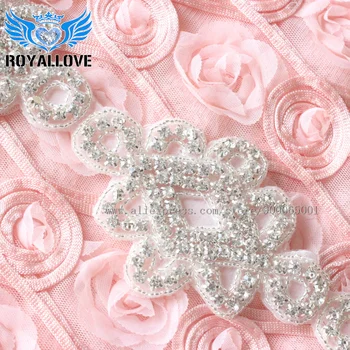 

(5Yards) Crystal Rhinestone Trim by the Yard Wholesale Bridal banding Trim Rhinestone Applique DIY Baby Headband embellishment
