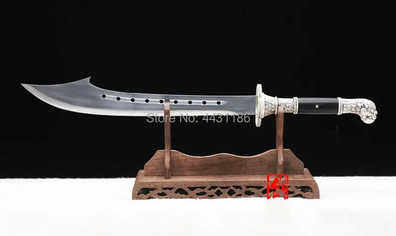 75 см* для китайского кунг-фу Broadsword меч для кунг фу да дао сильный высокий Марганец Сталь острый срез бамбук на открытом воздухе нож