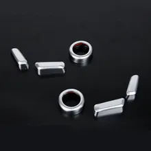 Для Volvo XC60 S90 матовое серебро ручка регулировки положения сиденья накладка 6 шт стайлинга автомобилей аксессуары