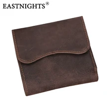 Eastnights vintage crazy horse handmade leder männer brieftaschen multifunktionale rindsleder geldbörse aus echtem leder geldbörse tw1603