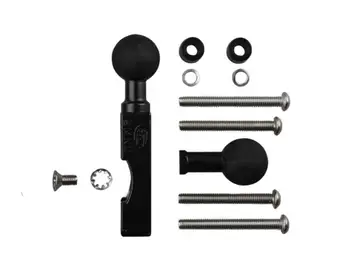 

Motorcycle Handlebar / Brake / Clutch Reservoir Mount w/ 2x 1" Inch Ball Compatible for RAM Mounts for Gopro Camera & Smartphone