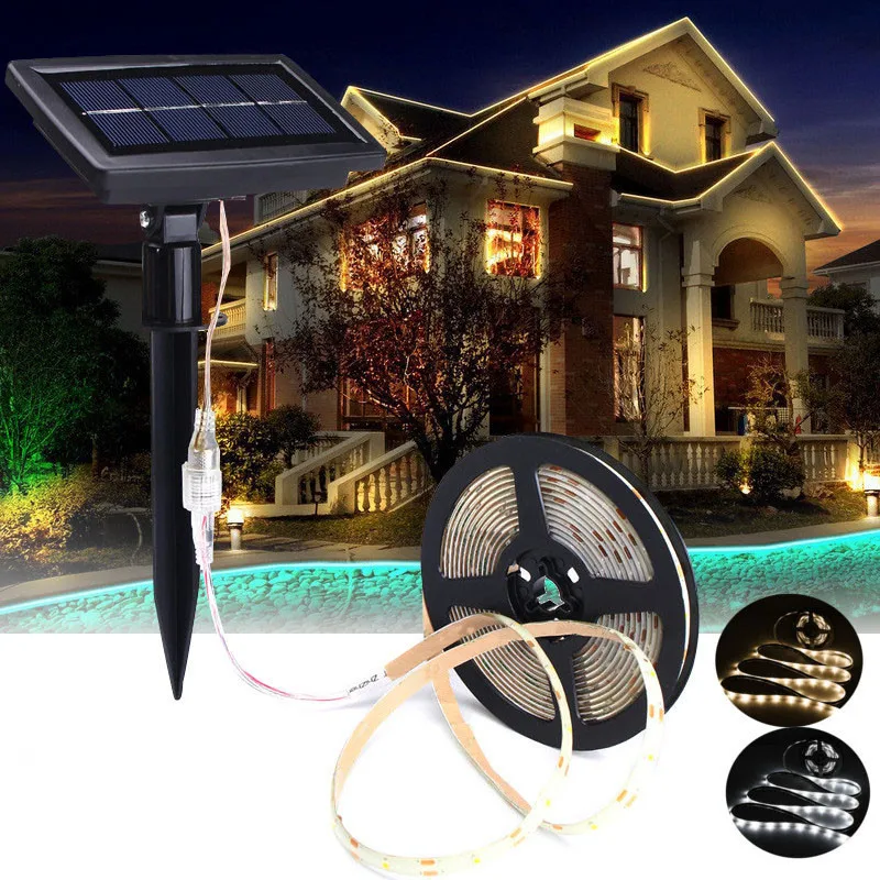 

Solar LED Strip Light 5m/16.4ft Waterproof Christmas Halloween Outdoor Garden Lighting Home Decor Party Light Lamp