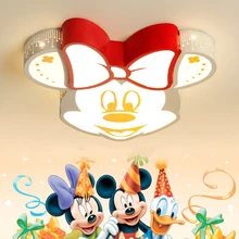 Led Cartoon Baby Boy Children's Kids Room Light Animal Cute Child Bedroom Ceiling Lamp Mickey Nursery Kindergarten Ceiling Light modern kids room boy girl bedroom ceiling lamp led creative cartoon animal head ceiling light adjustable angle long arm lamp