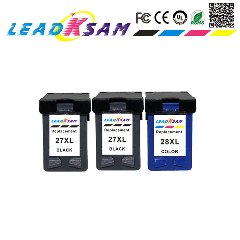 Сменный чернильный картридж для HP 27 28 hp Deskjet 3320 3325 3743 3744 3745 3748 3845 3847 3848 4212 4215 PSC 1315 |