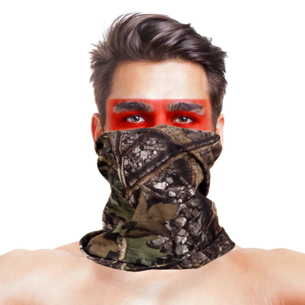 High-Jump Camouflage Hiking Scarves Bandana Men Women Face Mask Tactical Outdoor Magic Headwear Camping Hiking Neck Warmer Scarf