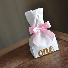 Блеск пользовательские номер День Рождения Детские душ пользу попкорн Сумки Свадебная вечеринка на крестины конфеты подарок держатели квесты