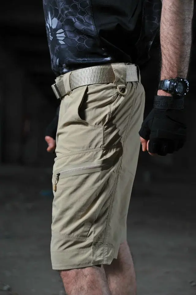 Открытый бренд мужские Камуфлированные штаны, милитари тактика быстрое высыхание Шорты штаны Большие размеры с несколькими карманами, дышащие мужские укороченные шорты