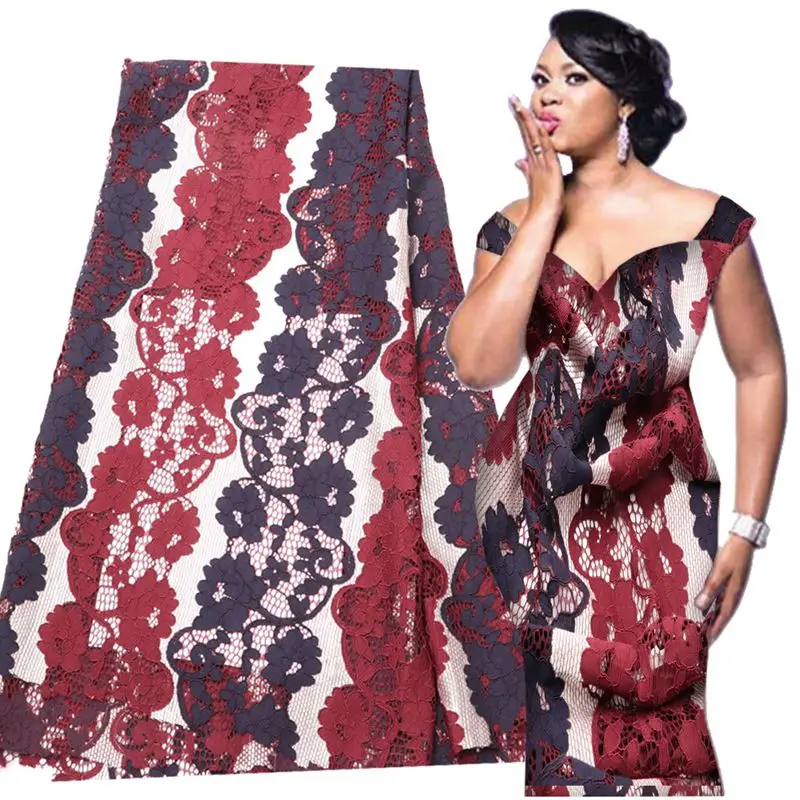 

High Quality 5 yards african fashion fabric Bazin riche fabric tissu Bazin riche getzner with tulle lace set african lace fabric