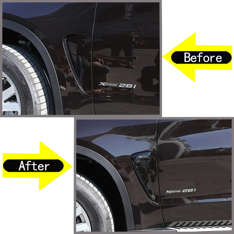 For BMW X5 F15 Side Air Flow Fender Cover Trim 3D Sticker Decoration Auto Accessories Car-Styling 2014+