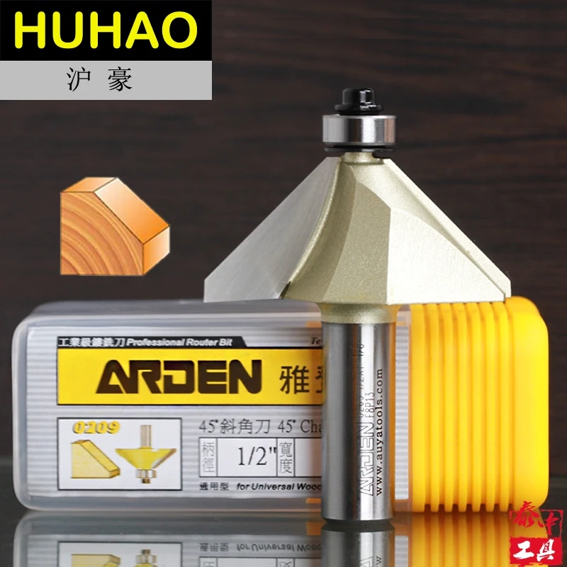 

fresas para router Woodworking Tools 45 Deg Chamfer Arden Router Bit - 1/4*1/4 - 1/4" Shank - Arden A0209014