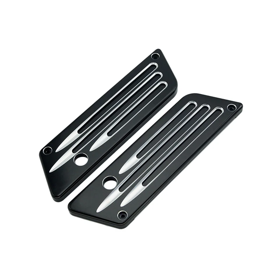 

Motorcycle Contrast Saddlebag Latches Cover CNC Black Aluminum For Harley FLT Touring FLHX Road Glide 1993-2012 2013
