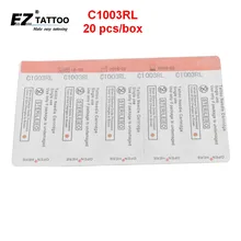 EZ Bugpin 3 Круглый Liner Татуировки Иглы Картриджи Длинный Конус 20 Шт./кор. C1003RL