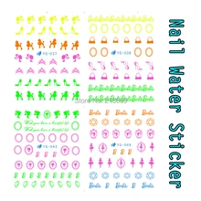 Nail 22 Простыни Детские/lot Смешанная флуоресценции Средства ухода за кожей сексуальная девушка на высоком каблуке Обувь дизайн Вода ногтей Стикеры ногтей передачи наклейки YG034-044