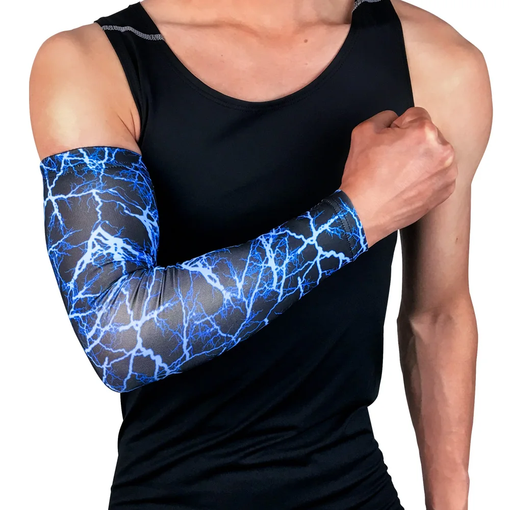 Защита от ультрафиолета, охлаждающие теплые Рукава для мужчин и женщин, защитные перчатки для бега, гольфа, езды на велосипеде, длинные крышки, грелка для рук, 2 шт - Цвет: 1 Pair