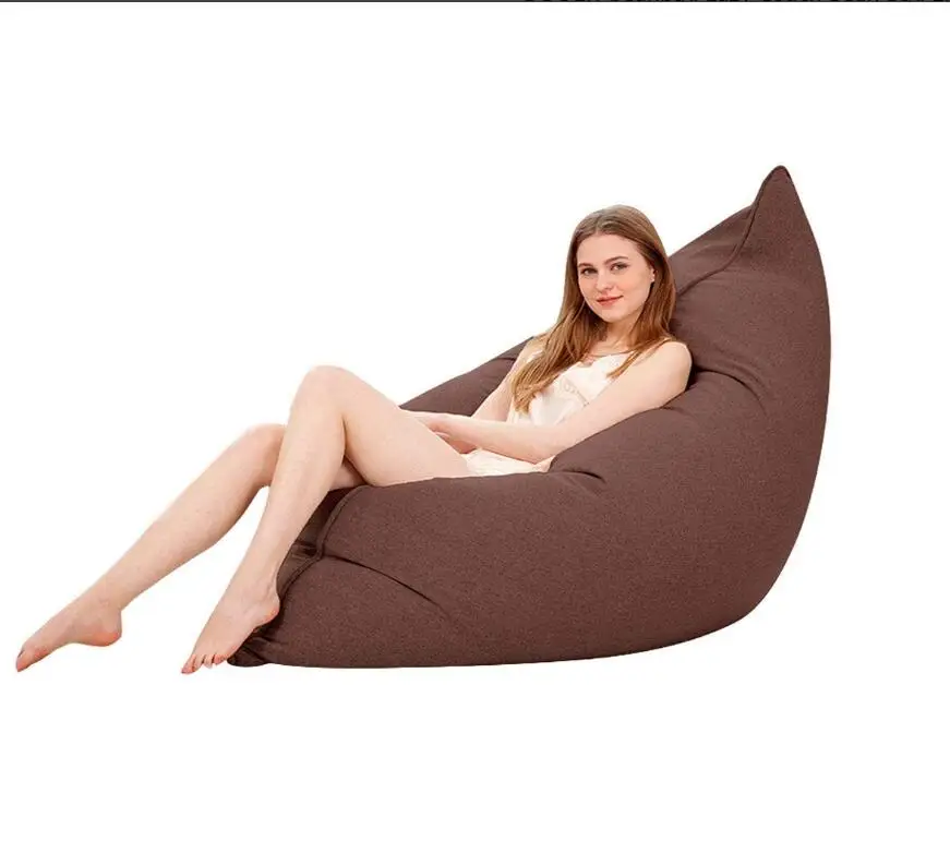 

Media Lounger EPS Foam Filled Beanbag Bean Bag Chair Lazy Couch Bedroom Living Room Single Chair 110x140cm Tatami Puff Seating