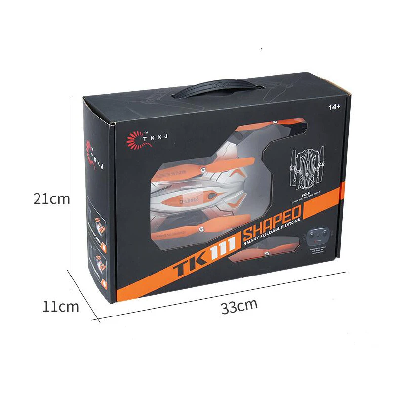 Складной Квадрокоптер TKKJ TK111 HW Wi Fi FPV 720P HD камера Радиоуправляемый Дрон с планом