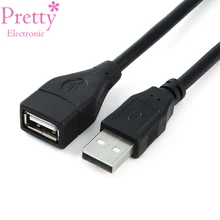 Cabo de extensão usb usb2.0 macho para cabo de sincronização do cabo do extensor fêmea para o conector do adaptador do computador usb cabo estendido
