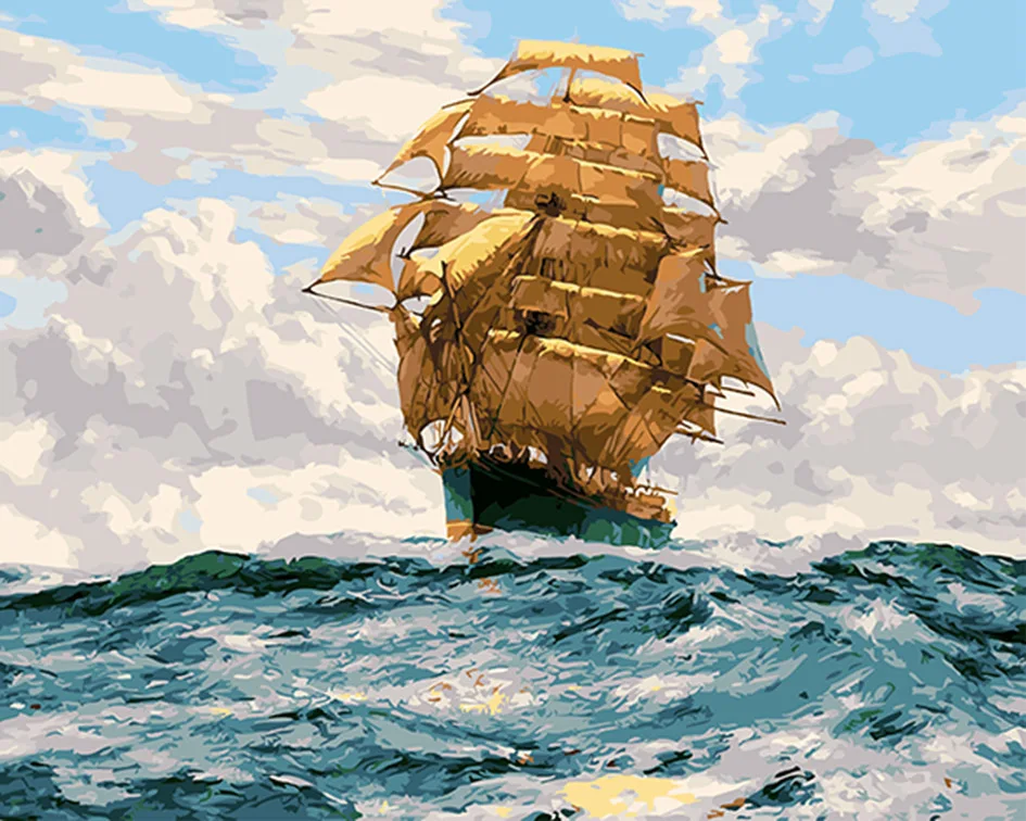 Golden sail wave
