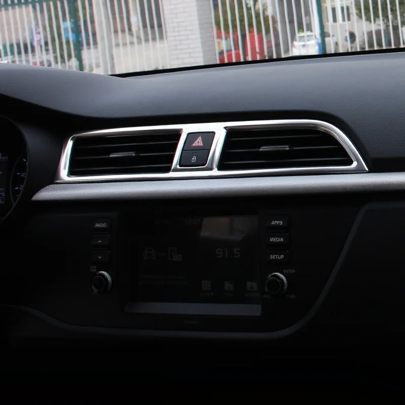 

Air Conditioner Interior Excent Decorative Automovil Auto Automobile Protecter Mouldings Parts Car Styling 17 18 FOR Kia K2