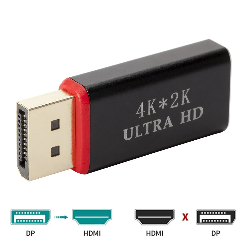 KEBIDU DP к HDMI конвертер 4 к* 2 к 30 Гц видео аудио разъем Дисплей порт к HDMI адаптер Женский к Мужской Для HDTV PC