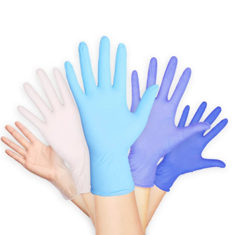 100 Pcs Disposable Gloves Latex For Home Cleaning Disposable Food
