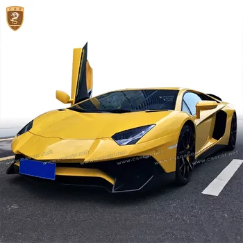 شراءألياف الكربون طقم الجسم الوفير الألياف الزجاجية مجموعات جسم السيارة تحويلها تناسب لامبورغيني LP700 LP720 ترقية إلى LP750 اكسسوارات السيارات