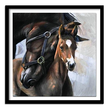 

New Full Square Diamond 5D DIY Diamond Painting "horse" Embroidery Cross Stitch Rhinestone Painting Home Decor Gift