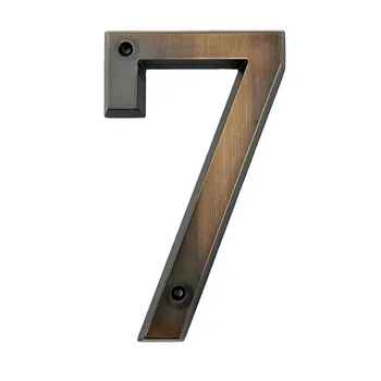 

Aged Bronze 152mm Very Big House Number Door Address Number Digits Zinc Alloy Screw Mounted House Door Address Sign #7