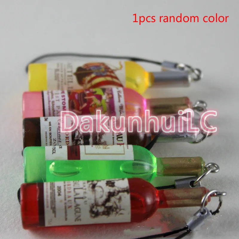 Lot de 6 x Bouteille Vin Résine Charme Pendentifs Pour Mariage Faveurs//Porte-clés X1