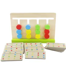Wooden Montessori Toys Montessori Four Colors Game Preschool Educational Learning Toys Juguetes Brinquedos MI2664H