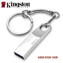 Kingston Usb флеш-накопитель 64 ГБ, 16 ГБ, 32 ГБ, флешка, металлическая флешка, USB 3,0, флешка, ключ, сделай сам, на заказ, DJ Thumb type C Otg