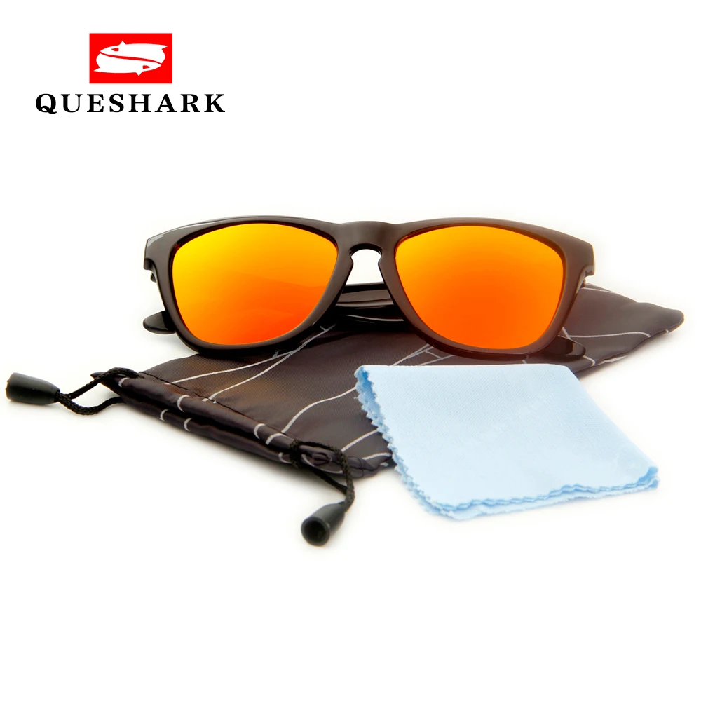 

Queshark TR90 Frame Polarized Sunglasses Riding Eyewear UV400 Protection Cycling Glasses Bicycle Sunglasses Racing Outdoor