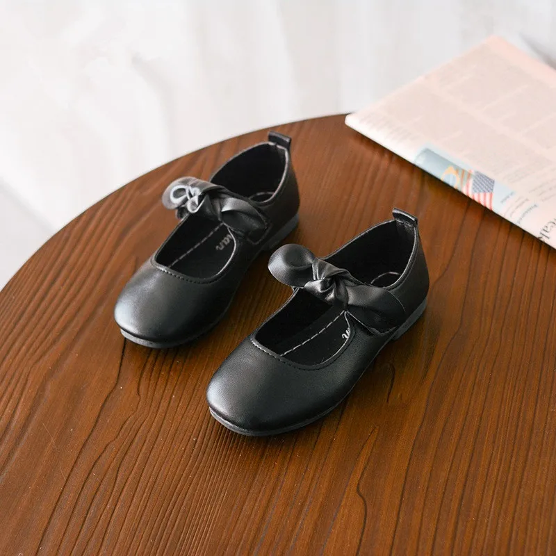 Spring Autumn New Kids Shoes Baby Girls princess shoes bowknot soft soled Childrens Girls Casual Leather shoes 2 3 4 5 6 7 8 9T