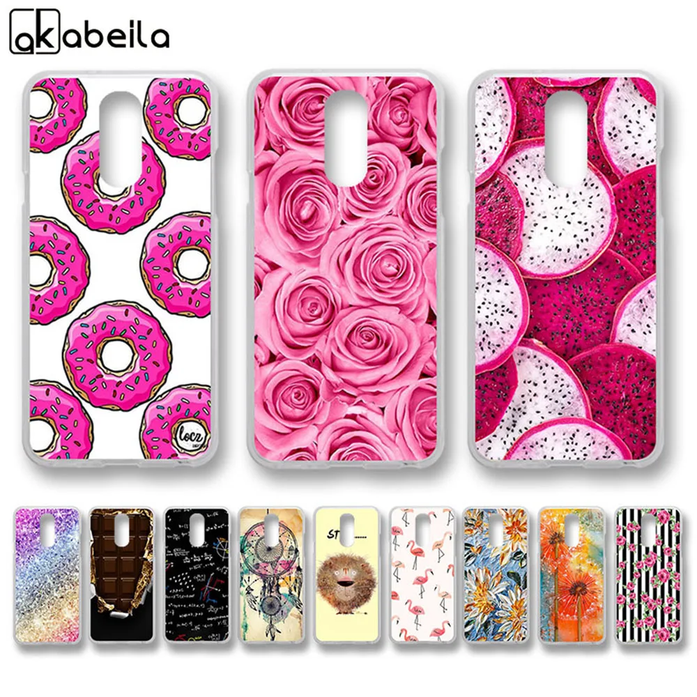 

AKABEILA Soft TPU Phone Cases For LG Q7 Case Q7 Plus Q7a Q7 alpha 5.5 inch Nutella Flamingo Tetris Silicone For LG Style Cover